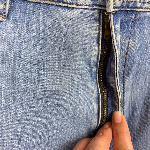 Halsey 44 Jeans Mens Size 36 Straight Leg Blue Light Wash Stretch Denim - Picture 12 of 12